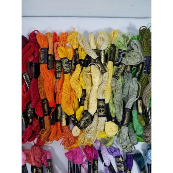 DMC Embroidery Floss 100% Cotton Assorted Colors 120+ Skeins Craft Thread - Picture 4 of 11